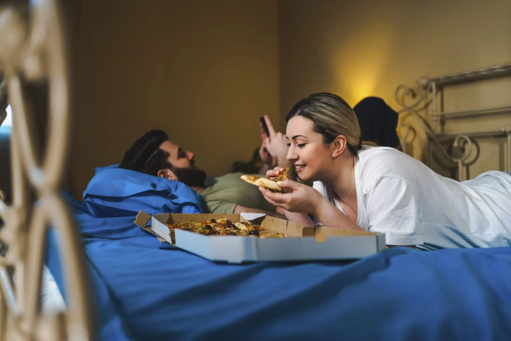 Peut-on manger au lit?